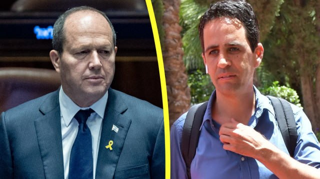 ניר ברקת, אלמוג בוקר (צילום: אביב חופי,חיים גולדברג, פלאש 90)