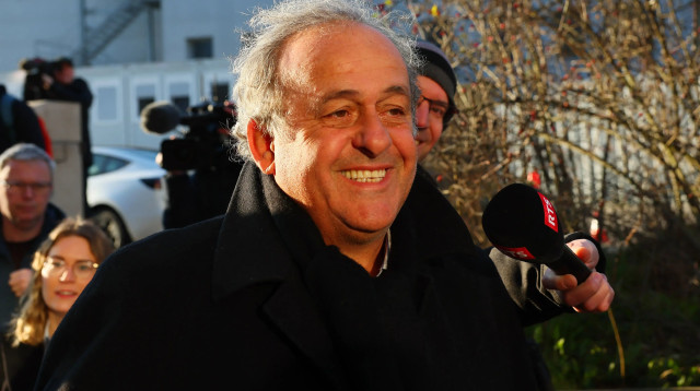 מישל פלאטיני נשיא אופ"א לשעבר לפני משפטו בשוויץ (צילום: רויטרס)