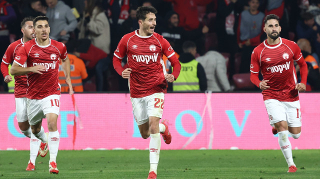 הפועל באר שבע חוגגת (צילום: דני מרון)