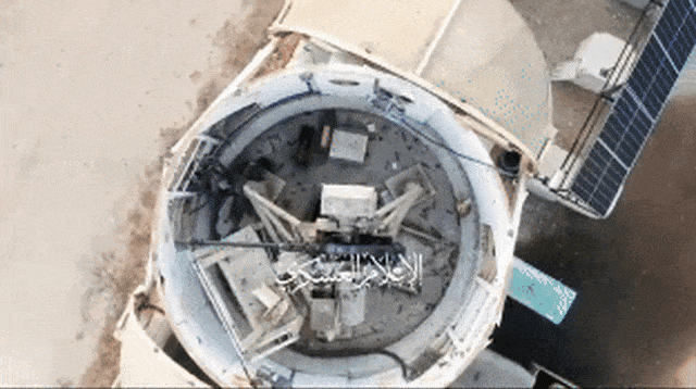 השבת הרואה-יורה על ידי חמאס (צילום: רשתות ערביות)