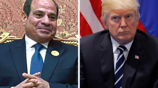 דונלד טראמפ, א-סיסי (צילום: רויטרס)