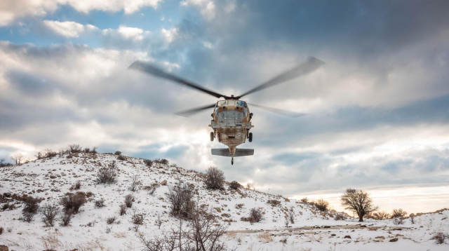 הספקה אווירית לצה"ל בחרמון הסורי מרץ 2025 (צילום: דובר צה"ל)