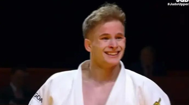 אפשר לחייך. גוטמן (צילום: צילום מסך, JudoTV)