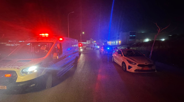 זירת הפיגוע באריאל, מרץ 2025 (צילום: TPS)