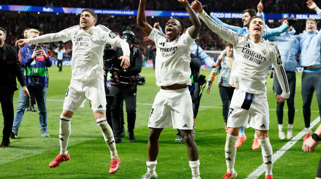 שחקני ריאל מדריד, פדריקו ואלוורדה, ויניסיוס, לוקאס ואסקס (צילום: GettyImages, Richard Sellers/Allstar)