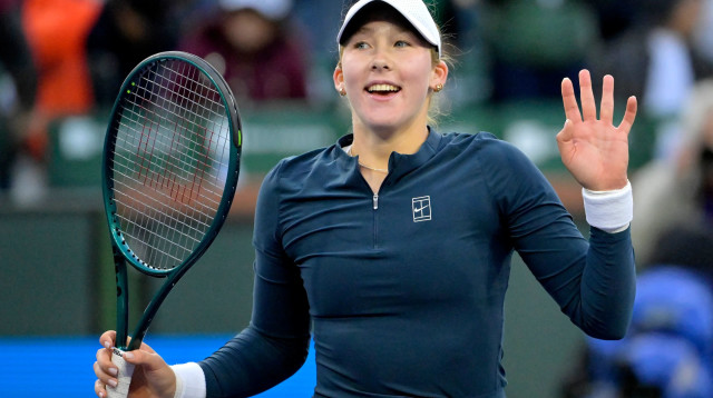 מירה אנדרייבה טניסאית רוסייה (צילום: רויטרס)