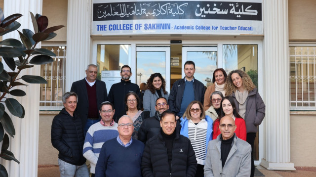 ביקור משלחת מופת במכללה האקדמית סכנין (צילום: קמיל שער)