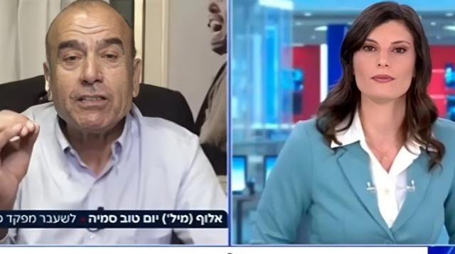 הראיון של יום טוב סמיה בערוץ 14 (צילום: צילום מסך)