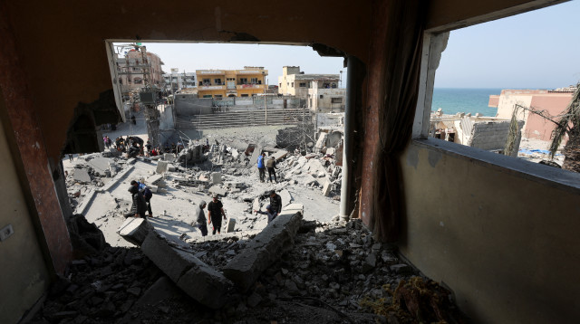 הרס בעזה לאחר תקיפות צה"ל (צילום: רויטרס)