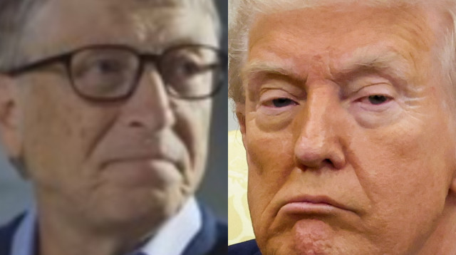 דונלד טראמפ וביל גייטס (צילום: רויטרס)