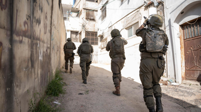 פעילות הכוחות בשכם (צילום: דובר צה"ל)