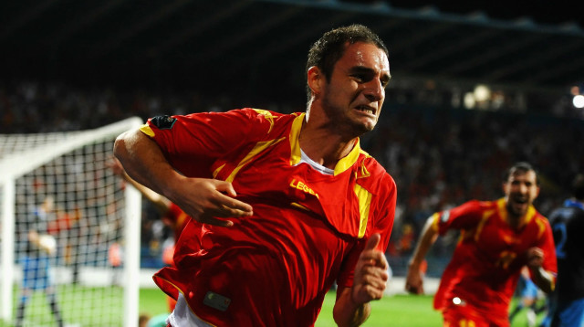 אנדריה דליבאשיץ' במדי נבחרת מונטנגרו, אוקטובר 2011 (צילום: GettyImages, Laurence Griffiths)