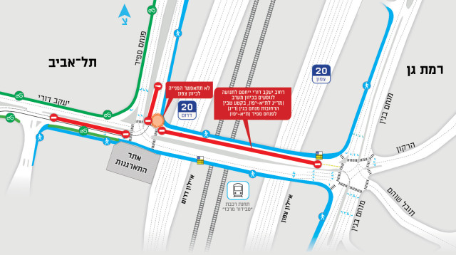 מפת עבודות גשר מודעי (צילום: באדיבות נתיבי איילון)