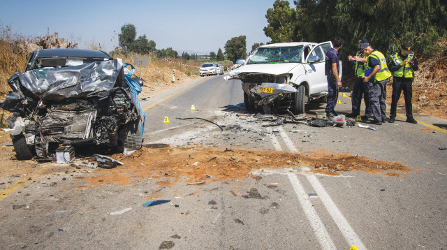 תאונת דרכים קטלנית (צילום: ארכיון פלאש 90)