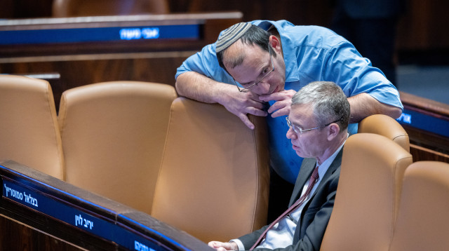 יריב לוין ושמחה רוטמן (צילום: חיים גולדברג, פלאש 90)