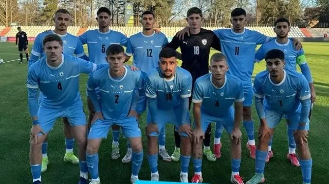 שחקני נבחרת הנוער (צילום: אתר רשמי, ההתאחדות לכדורגל)