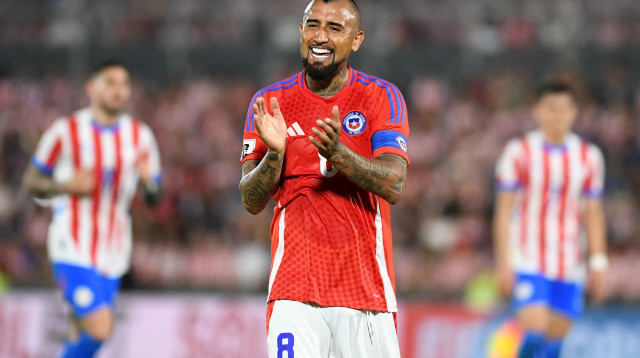 שחקן נבחרת צ'ילה, ארתורו וידאל (צילום: GettyImages, Christian Alvarenga)