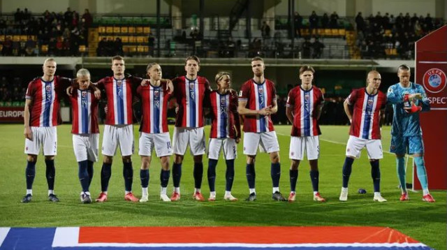 רוצים מונדיאל ראשון מאז 1998. שחקני נורבגיה (צילום: רויטרס)