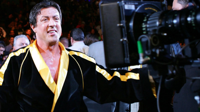 סילבסטר סטאלון בצילומי סרט מסדרת רוקי (צילום: GettyImages, Jed Jacobsohn)