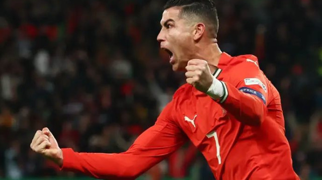 ערב הפכפך גם לרונאלדו (צילום: רויטרס)