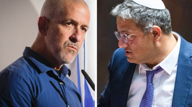 בן גביר, רונן בר (צילום: דובר צה"ל,אבשלום שושני)