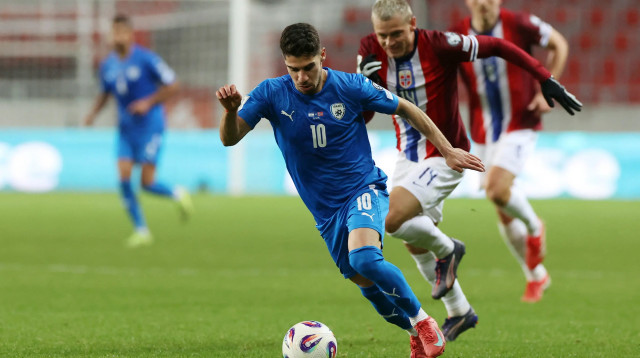 מנור סולומון שחקן נבחרת ישראל (צילום: רויטרס)