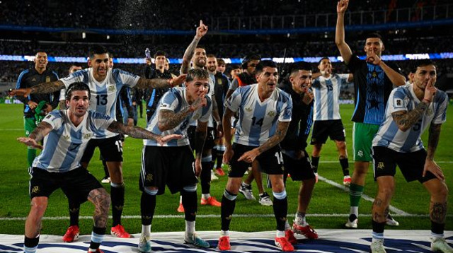 שחקני נבחרת ארגנטינה. כרגע, הם לא בליגה של ברזיל (צילום: LUIS ROBAYO / Contributor)