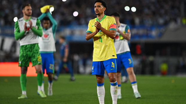 מרקיניוס, בלם נבחרת ברזיל (צילום: רויטרס)