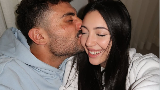 יובל רפאל ועידו מלכה בתמונה זוגית ראשונה (צילום: מתוך אינסטגרם)