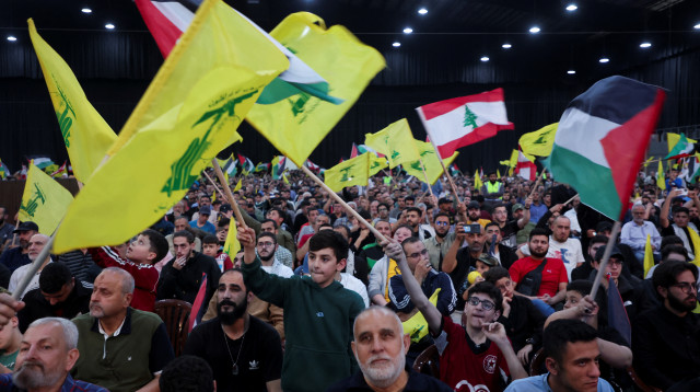 יום אל-קודס בביירות, 2024 (צילום: רויטרס)