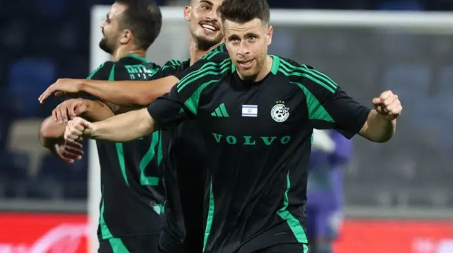 הכניס את שמו לדברי הימים של הדרבי החיפאי. גיא מלמד (צילום: דני מרון)