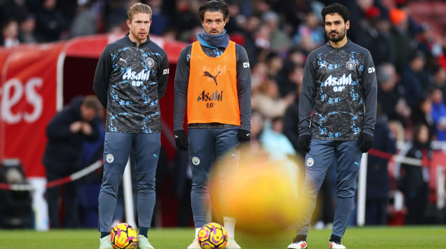 קווין דה בראונה, ג'ק גריליש, אילקאי גונדואן שחקני מנצ'סטר סיטי (צילום: GettyImages)