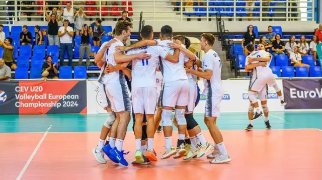 עוד ניצחון מרשים (צילום: אתר רשמי, CEV, באדיבות איגוד הכדורעף)