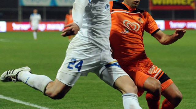 השער שלו מול בני יהודה הביא אליפות היסטורית. דויד סולארי (צילום: ברני ארדוב)