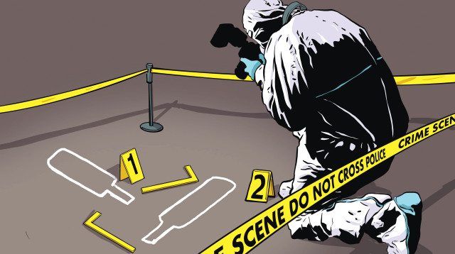 זירת גניבה - איור אילוסטרציה (צילום: איור: אורי פינק)