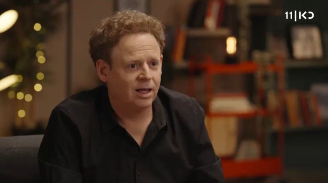 ליאור שליין ב"פגישה עם רוני קובן" (צילום: צילום מסך כאן 11)