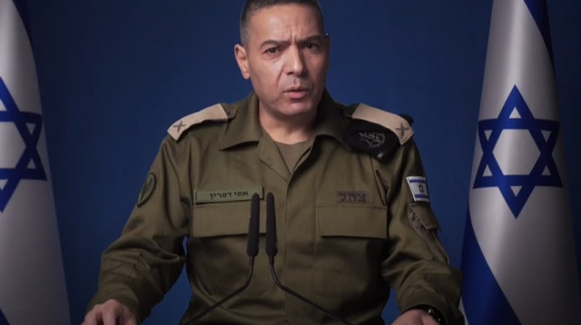 דובר צה"ל אפי דפרין  (צילום: צילום מסך)