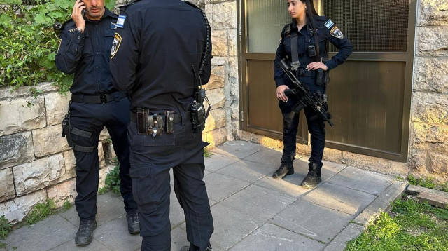 המשטרה בזירת האירוע בירושלים (צילום: דוברות המשטרה)