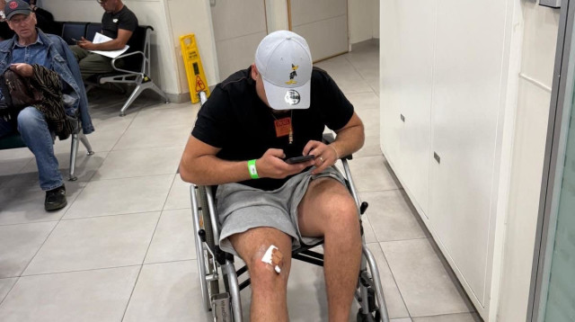 יוסי פריאנטי בבית החולים (צילום: פרטי)