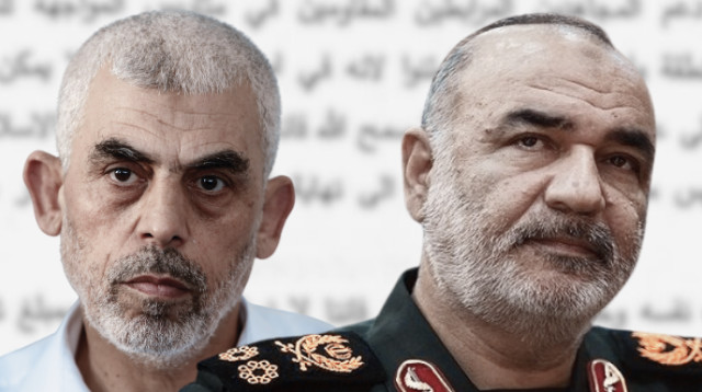 חוסיין סלאמי, יחיא סינוואר (צילום: משרד הביטחון,רשתות ערביות,עבד רחים חטיב, פלאש 90)