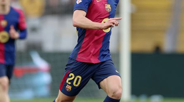 דני אולמו שחקן ברצלונה (צילום: Soccrates Images)