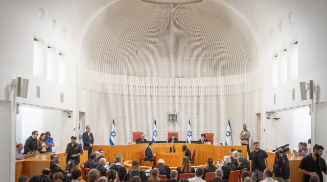 הדיון בבג"ץ בסוגיית פיטורי רונן בר (צילום: חיים גולדברג, פלאש 90)