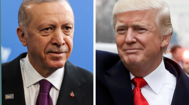 רג'פ טאיפ ארדואן, דונלד טראמפ (צילום: רויטרס)