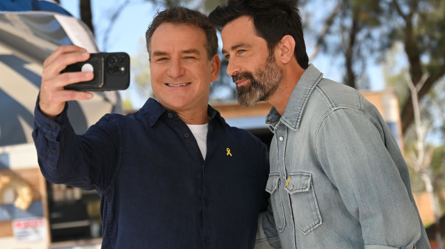 יהודה לוי ודני קושמרו (צילום: ערן לוי)