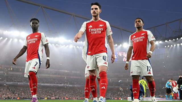 יוריין טימבר, דקלן רייס, בוקאיו סאקה (צילום: David Price)