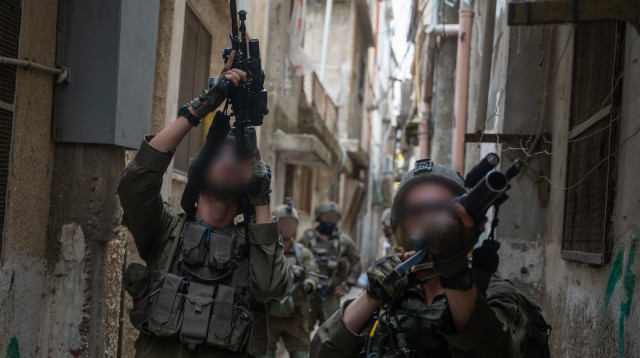 פעילות הכוחות בבלאטה שבחטיבת שומרון (צילום: דובר צה"ל)