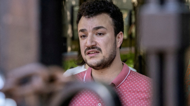 מחמוד חליל, פעיל פרו פלסטיני (צילום: REUTERS/Jeenah Moon)