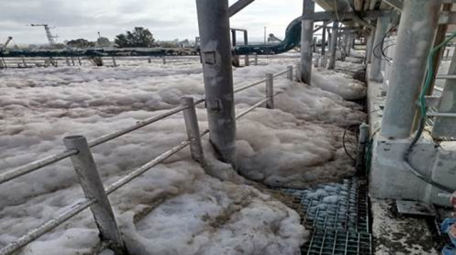 הזרמת שפכים מחברון לנחלי הדרום (צילום: מט"ש שוקת)