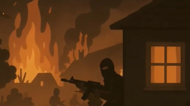 They shoot the dogs too (צילום: בינה מלאכותית)