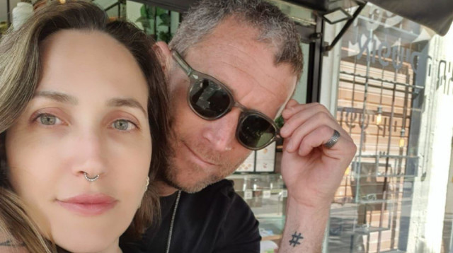 שחר גל ובת הזוג החדשה (צילום: שימוש לפי סעיף 27א')